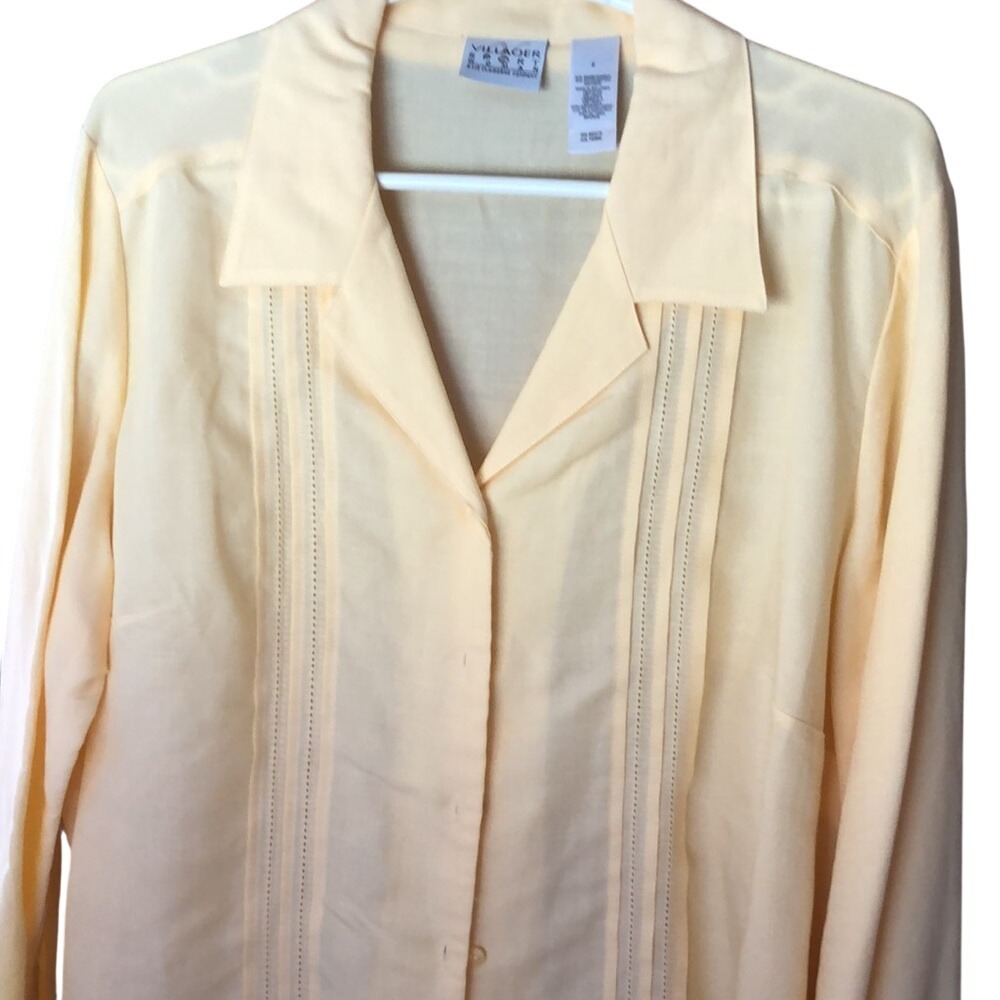 Villager Sport Women's button down buttery yellow